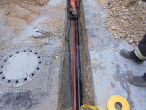 Nachher - Kabelverlegung