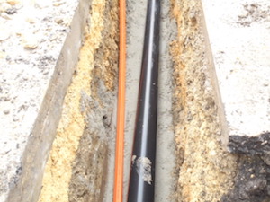 Vorher - Kabelverlegung